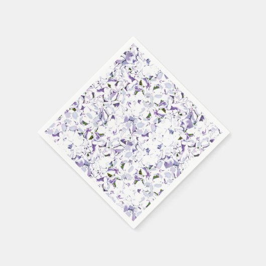 Aquarell Blume aus Hydrangeas. Serviette (Ecke)
