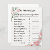 Aquarell Blume Baby Showspiel (Vorne/Hinten)