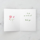 Aquarell Blume Danke, dass ihr so nett seid Karte (Innenseite)