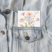Aquarell-Blume editierbar Button (Insitu)