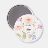Aquarell-Blume editierbar Magnet (Vorderseite/Rückseite)