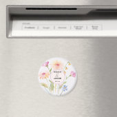 Aquarell-Blume editierbar Magnet (In Situ (Geschirrspüler))