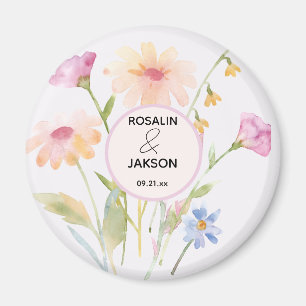 Aquarell-Blume editierbar Magnet