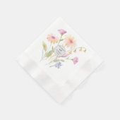 Aquarell-Blume editierbar Serviette (Ecke)
