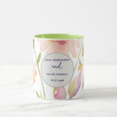 Aquarell-Blume editierbar Tasse (Zentrum)