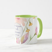 Aquarell-Blume editierbar Tasse (VorderseiteRechts)