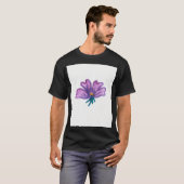 Aquarell-Blume, handroher Effekt schön T-Shirt (Vorne ganz)