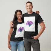Aquarell-Blume, handroher Effekt schön T-Shirt (Unisex)