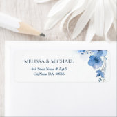 Aquarell-Blume in Blau | Hochzeit (Insitu)