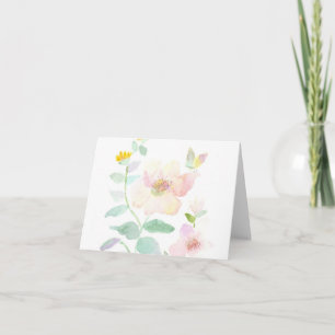 Aquarell-Blume Karte