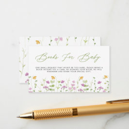 Aquarell Blume Kinderduschbücher für Kinder Begleitkarte