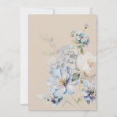 Aquarell Blume Kinderdusche Einladung (Rückseite)