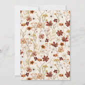 Aquarell Blume Kinderdusche Einladung (Rückseite)