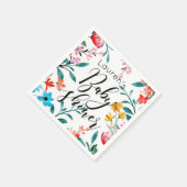 Aquarell Blume Kinderdusche Serviette (Ecke)