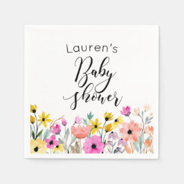 Aquarell Blume Kinderdusche Serviette