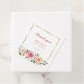 Aquarell Blume mit Frame Baby Dusche Vielen Dank Geschenkanhänger (Beispiel)