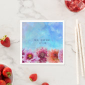 Aquarell-Blume Modernes Brautparty Serviette (Beispiel)