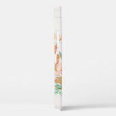 Aquarell-Blume Rose Gold Glitzer Grünholz Case-Mate iPhone Hülle (Rückseite / Rechts)