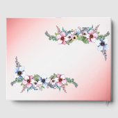 Aquarell-Blume Shine Wedding Gästebuch (Rückseite)