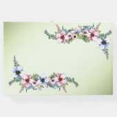 Aquarell-Blume Shine Wedding Gästebuch (Rückseite)