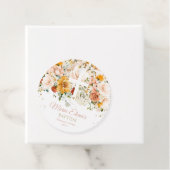 Aquarell-Blume und Goldtaufe bevorzugen Markierung Geschenkanhänger (Beispiel)