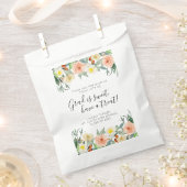 Aquarell-Blume Vielen Dank Abschluss Gefallen Tasc Geschenktütchen (Ausgeschnitten)