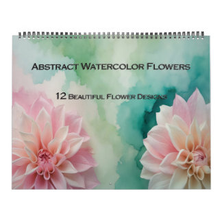 Aquarell-Blumen-Abstrakt-Kalender Kalender