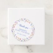 Aquarell-Blumen-Baby-Shower-Dankeschön  Geschenkanhänger (Beispiel)