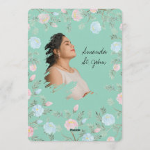 Aquarell-Blumen-Baby-Shower-Einladung