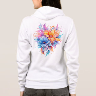 Aquarell-Blumen-Blumen-Design-24683 Hoodie
