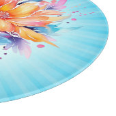 Aquarell-Blumen-Blumen-Design-24683 Schneidebrett (Ecke)