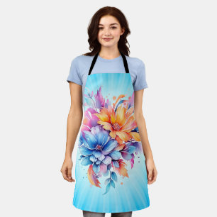 Aquarell-Blumen-Blumendesign-24683 Schürze