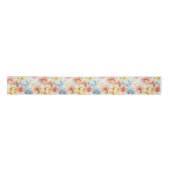 Aquarell Blumen Boho Wildblumen Geschenkpapier Satinband (Vorderseite)