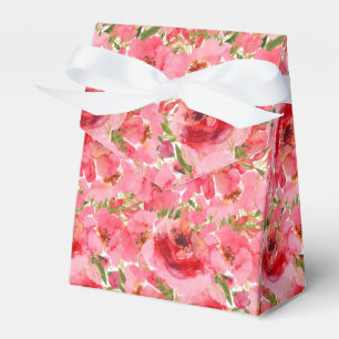 Aquarell-Blumen-Braut-Party-Zelt Geschenkschachtel