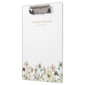 Aquarell-Blumen-Clipbord Klemmbrett (Links)
