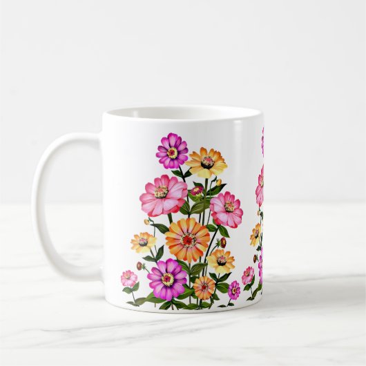 Aquarell-Blumen-Design-34063 Kaffeetasse (Links)