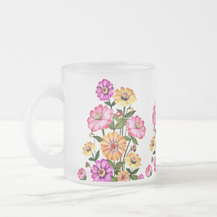 Aquarell-Blumen-Design-34063 Mattglastasse