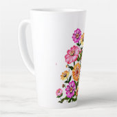 Aquarell-Blumen-Design-34063 Milchtasse (Linke Ecke)