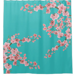 Aquarell-Blumen-Duschvorhang Duschvorhang
