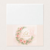 Aquarell-Blumen-Eid-Mubarak-Karte – Romantische Is (Außenseite Aufgefaltet)