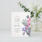 Aquarell Blumen Einladung (Stehend Vorderseite)