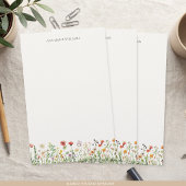 Aquarell Blumen Elegant Chic Briefpapier