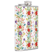 Aquarell-Blumen Farbige Muster-67488 Flachmann (Rechts)