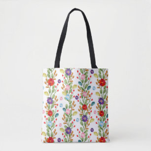 Aquarell-Blumen Farbige Muster-67488 Tasche