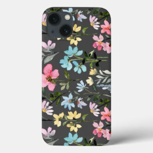 Aquarell-Blumen Farbige Vintage Case-Mate iPhone Hülle