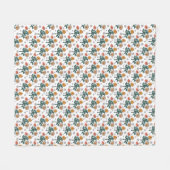 Aquarell-Blumen  Fleecedecke (Vorderseite (Horizontal))