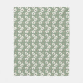 Aquarell-Blumen Fleecedecke (Vorderseite)