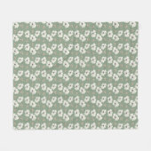 Aquarell-Blumen Fleecedecke (Vorderseite (Horizontal))