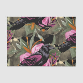 Aquarell Blumen Floral Raven Botanicals Seidenpapier