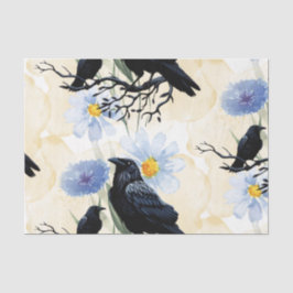 Aquarell Blumen Floral Raven Botanicals Seidenpapier